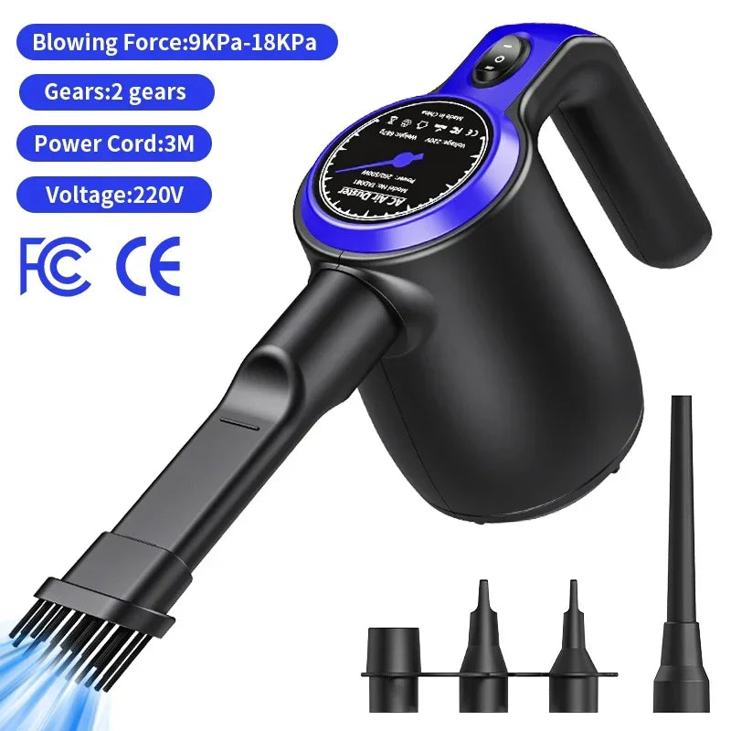 500W Electric Compressed Air Duster Air Blower for Computer Air Duster for Keyboard Cleaner PC Laptop Blinds Printer Dust Crumbs