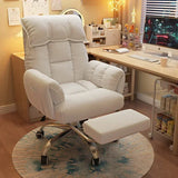 New Soft Lazy Computer Chair Comfortable and Practical Bedroom Home Sofa Chair with Reclining Backrest Bedroom Dressing Chair