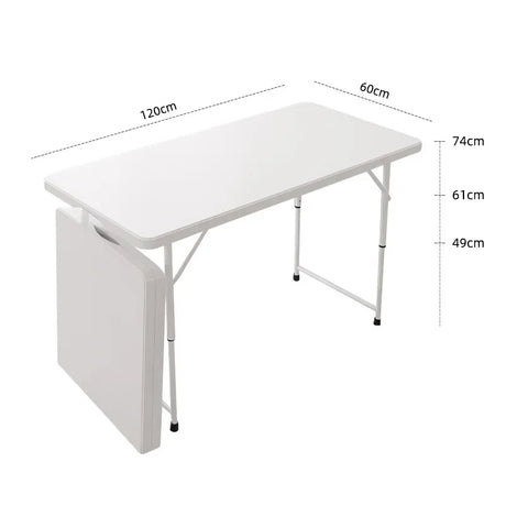 Plastic Folding Table and Chair, Rectangular Strip, Plastic Learning Table, Hotel Dining Table, Outdoor, HDPE, Portable, Exhibit