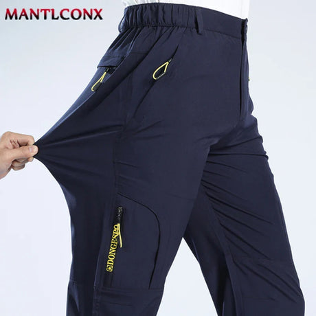 XL-5XL Lightweight Hiking Camping Trousers Men Thin Summer Pants for Men Sweatpants Stretch Quick Dry Casual Men's Pants Joggers