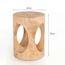 Creative Solid Wood Stool Log Pouf Sitting Stool Household Side Table Stump Hotel Decoration Coffee Table Creative Round Stool