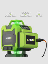 LFINE Laser Levels 4D 16 Lines 8 Lines Horizontal Vertical Cross Green Laser With Remote Control 360 Self-leveling Laser Level