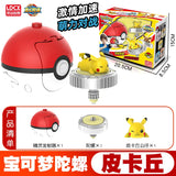 Pokemon Ball Battle Gyro Toy Pikachu Charmander Mewtwo Pocket Monsters Action Figure Toys Gift