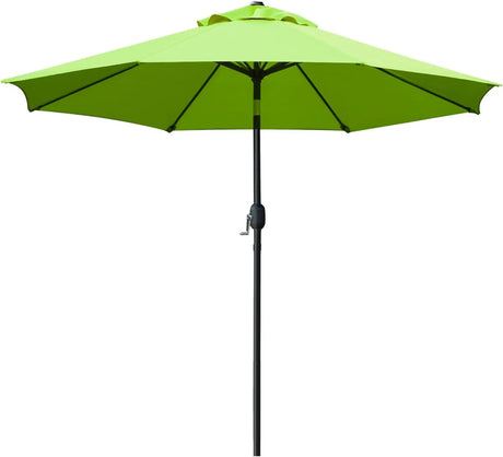 9' Patio Umbrella Outdoor Table Umbrella with 8 Sturdy Ribs