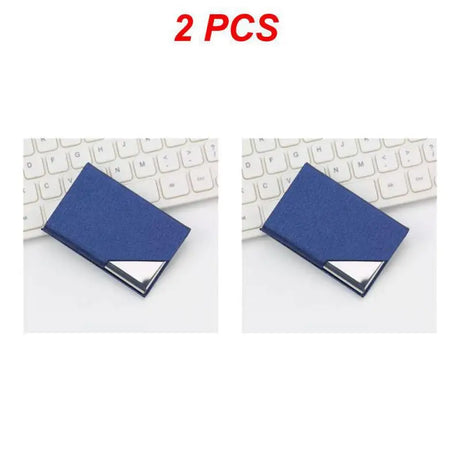 1/2PCS Creative Wallet Waterproof Stainless Steel Metal Box Silver Aluminium Business Id Credit Card Holder Pocket Case Cover