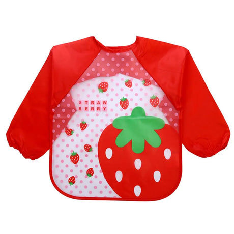 Baby Bibs New Cute Children Baby Stuff Toddler Waterproof Long Sleeve Art Smock Feeding Bib Apron for Kids 0-6 Years