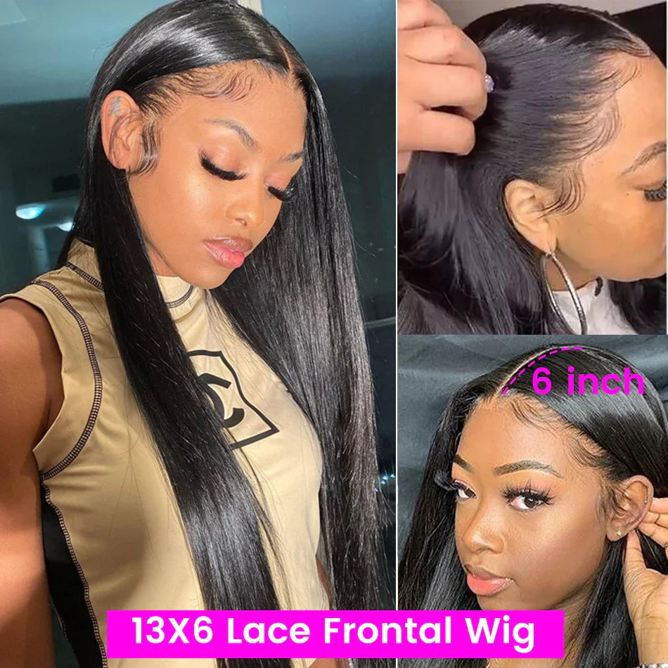 HD Transparent Lace Frontal Human Hair Wigs 13X6 13x4 Lace Front Human Hair Wigs Straight Pre Plucked HD Lace Wigs For Women