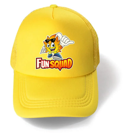 Fashion New Fun Squad Cartoon Kids Adjustable Baseball Cap Children Boys Girls Mesh Hat Baby Sun Hat