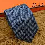 2024 new H Family 100% Silk Tie Creative Stripe Gift for Work Wedding 8cm Suit Accessories necktie  bowties  collared shirt