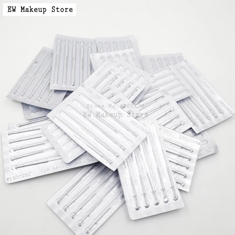 50 Pcs Micro Mole Removal Pen Needle Caps Thick Needle For Sweep Spot Mole Freckle Plasma Point Machine Tips Beauty Equipment