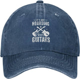 Guitar Lovers Hat It's Not Hoarding If It's Guitars Hat Trucker Hats Baseball Cap Adjustable Sports Unisex Caps