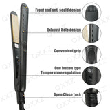 QXXZ 2023 New Hair Straightener Professional Iron Steam curler Electric Heating Dry Wet Wave Perm Styling Home Appliances