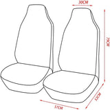 2pcs Front High Bucket Car Seat Covers Universal for Most Cars Sport Seat Protector for Peugeot 107 for 1983 Camaro for Twingo 3