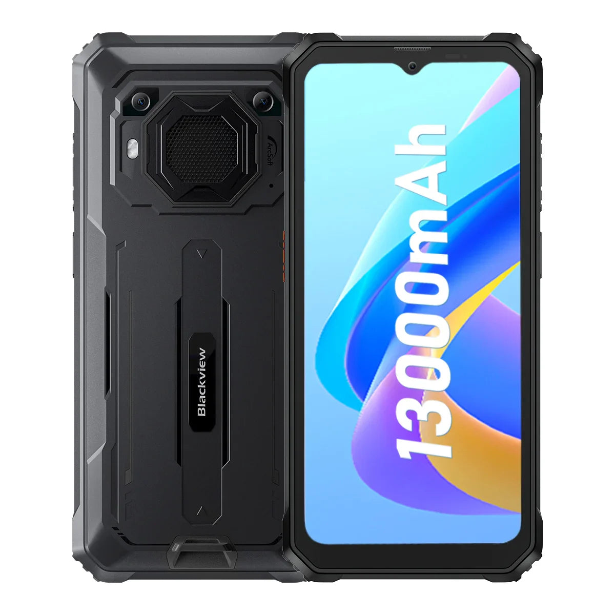 Blackview BV6200 Pro Rugged Phone Android 13 6.56'' Helio P35, 4GB+128GB Smartphone 13000mAh With 18W Fast Charg NFC Cell Phone