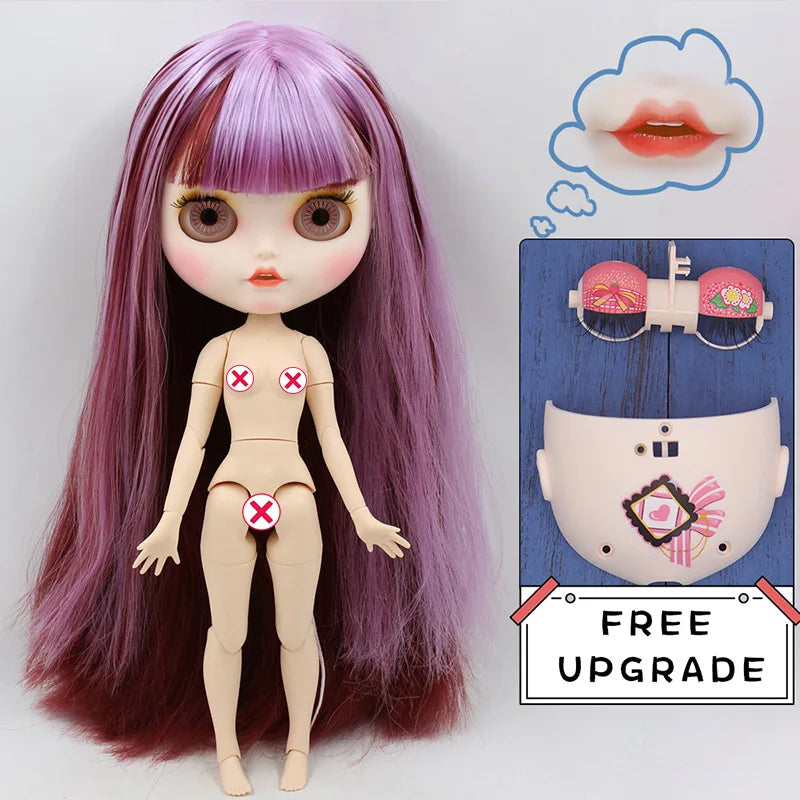 ICY DBS blyth doll CUSTMIZED carvd lips teeth matte face  joint body on sale 1/6 BJD neo azone