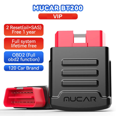 10PCS MUCAR BT200 / BT200 PRO OBD2 Auto Scanner car diagnostic tool code reader full system Oil/SAS maintainance 15 resets