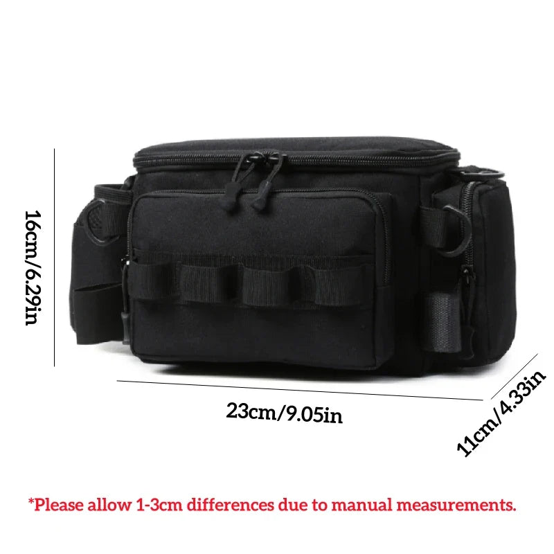 Fishing Tackle Bags Waist Fanny Pack Fishing Lures Line Box Utility Storage Accessories Outdoor Camping Shoulder Crossbody Bag