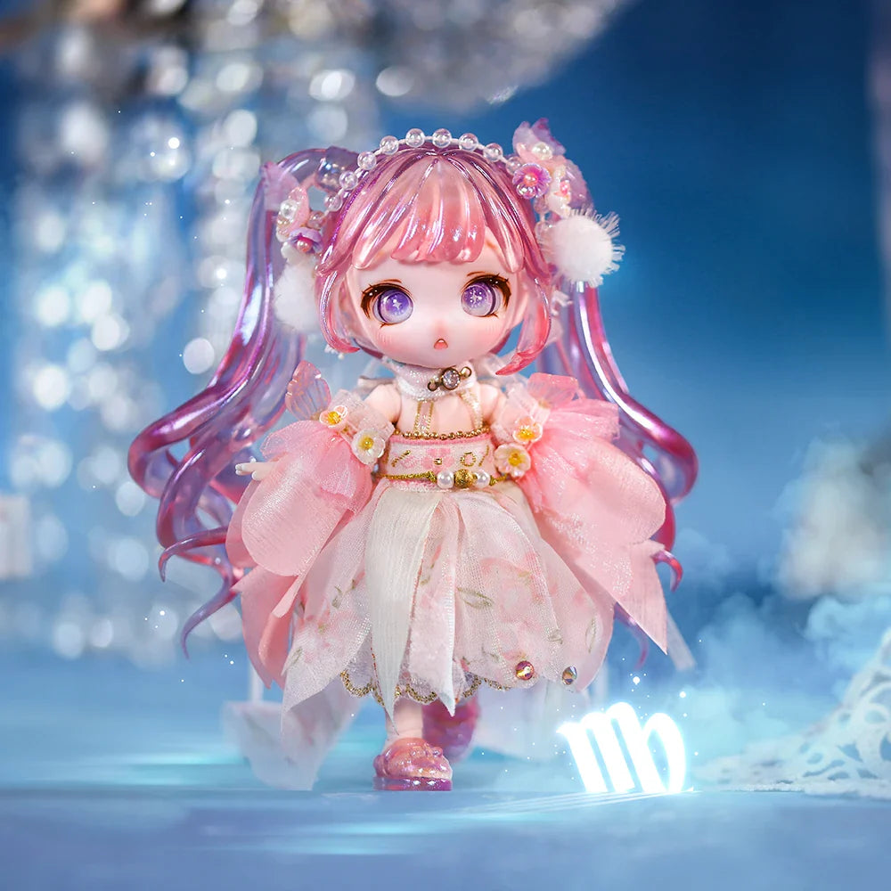 Dream Fairy Constellation 13cm OB11 Maytree Doll Collectible Cute Animal Style Kawaii Toy Figures Birthday Gift for Kids