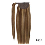 100% Human Hair Ponytail European Straight 120gram Wrap Around Clip In Pony Tail Machine Remy Hair 12-26 Inches ALI-BEAUTY