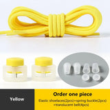 No Tie Shoelace Elastic Round Lock Shoe Laces Children's Sneakers Shoelaces Without Ties Kids Adult Laces for Shoes Shoestrings