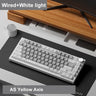 Ajazz Ak820 RGB Tri-Mode Gaming Mechanical Keyboard 82 Key Bluetooth 2.4GHz Wireless Gamer Keyboard Custom Gasket for Pc Laptop