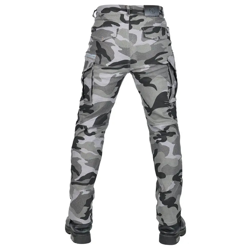 2 Camouflage Model Summer Riding 4 Season Knight Jeans Motorcycle Pants  Pantalones Motocicleta Hombre Featherbed Jeans Gears