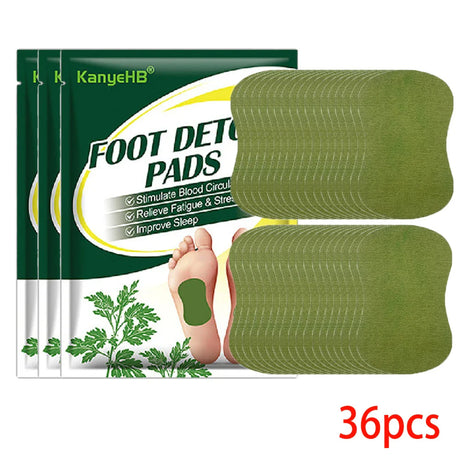 60/12PCS Detox Foot Patches Pads Natural Herbal Wormwood Artemisia Argyi Feet Body Toxins Cleansing Relieve Stress Help Sleeping