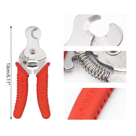 Ear Tag Applicator Clamp & Cutter Pliers Farm Animal Metal Ear Thorn Tongs Swine Cow Sheep Rabbit Identification Tool Kit