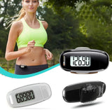 USB Rechargeable 3D Pedometer 3D Tri-Axis Sensor Backlight Step Counter Removable Clip Accurate Fitness Tracker Women