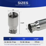 Exhaust Racing car Exhaust Tip Stainless Steel Exhaust System tail pipe decoration car universal muffler nozzles