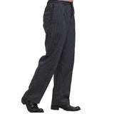 Chef Pants for Men Restaurant Kitchen Unisex Cook Works Catering Elastic Trousers Chef Zebra Pants Chef Bottoms Uniform Men