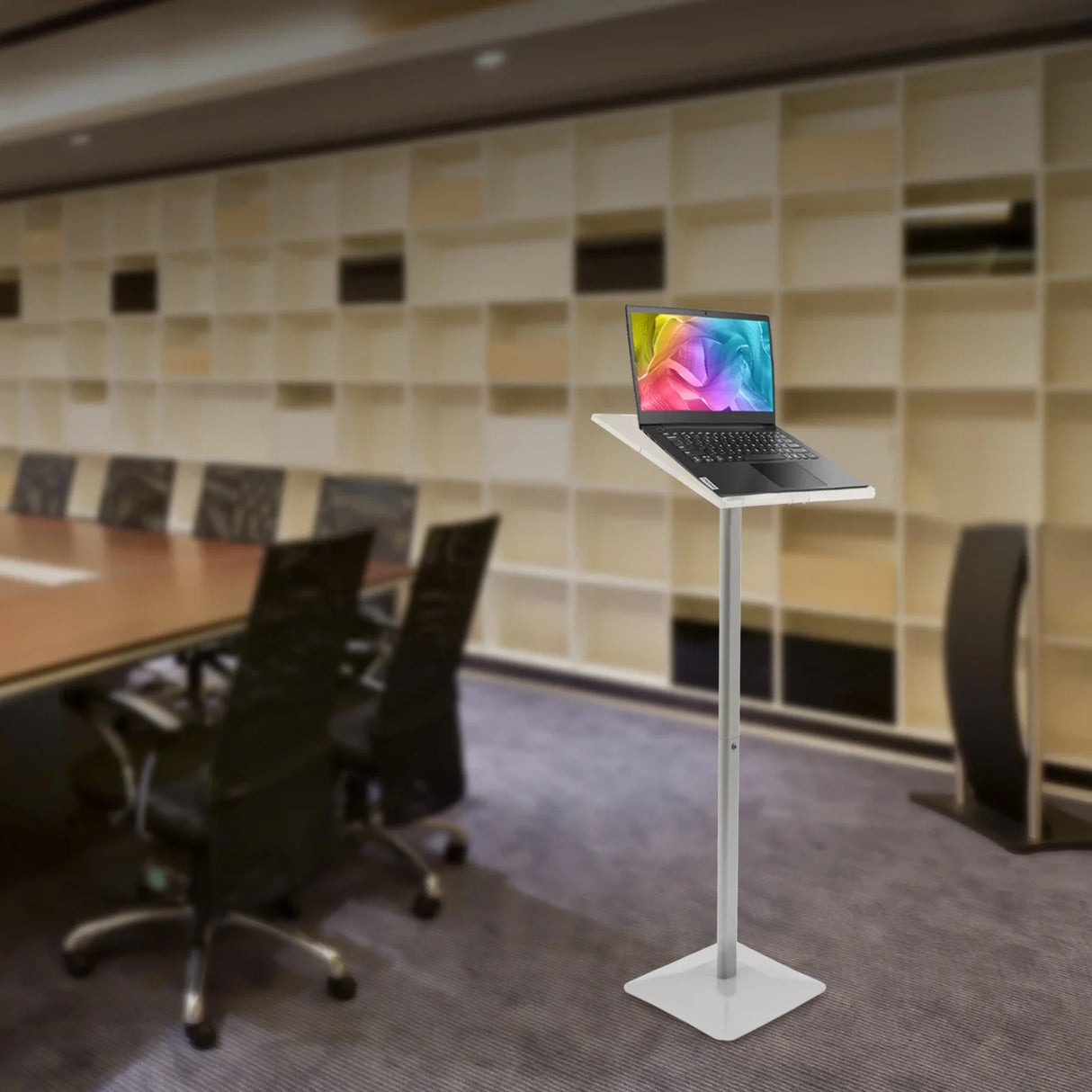 30-90° Adjustment Floor Standing Speaking Podium Office Slanted Top Laptop Desk Meeting Room Speech Table Home Accessories