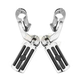 32mm 1-1/4" Motorcycle Engine Guard Footrest Highway Bar Foot Pegs Pedal Foot Rest Universal Short Footpegs Clamps