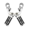 32mm 1-1/4" Motorcycle Engine Guard Footrest Highway Bar Foot Pegs Pedal Foot Rest Universal Short Footpegs Clamps