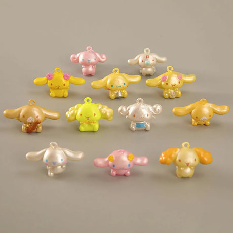 12Pcs/Set Sanrio Cute Mini Cinnamoroll Action Figure Toys Cartoon Animal Dog Anime Figurine Dolls Decoration Model Gift For Kids