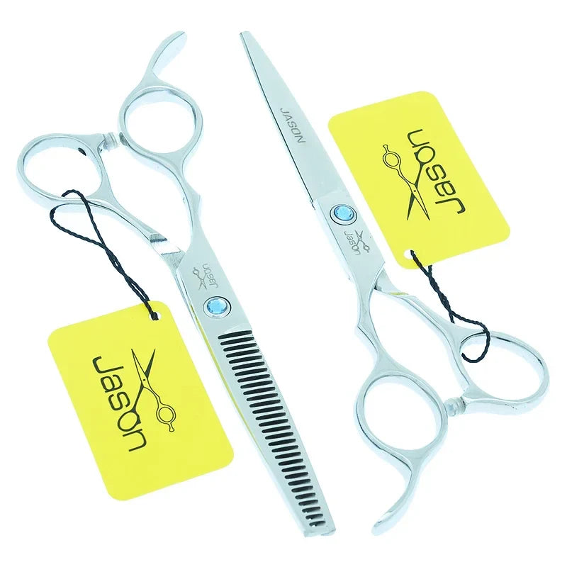 Jason 5.5/6 Inch Left Hand Barber Hair Scissors Professional Hairdressing Cutting Scissors Thinning  Shears Salon Tools A0045D