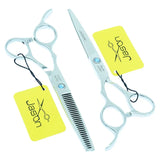 Jason 5.5/6 Inch Left Hand Barber Hair Scissors Professional Hairdressing Cutting Scissors Thinning  Shears Salon Tools A0045D