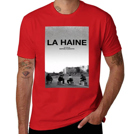 New La Haine Poster Film Movie T-Shirt quick drying shirt anime cute tops summer tops mens plain t shirts