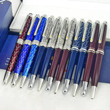 PPS Le Petit Prince 163 Dark Blue Rollerball Ballpoint Pen Luxury MB Stationery With Serial Number Little Prince + Leather Pouch