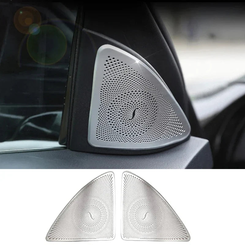 For Mercedes Benz S class S320 S350 W222 Car Gate Door Loudspeaker Pad Audio Speaker Cover Trim Frame Sticker Accessories