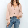 Hirsionsan Elegant Long Sleeve Mohair Sweater Women 2023 New Single-Breasted Female Short Cardigan Soft Flexible Knitted Outwear