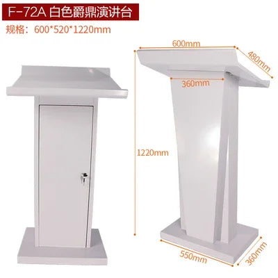 Simple Modern Class Furniture Church Lectern Speech Table Reception Desks Solid Wood Front Desk Cashier Desk Hotel Podium Tables