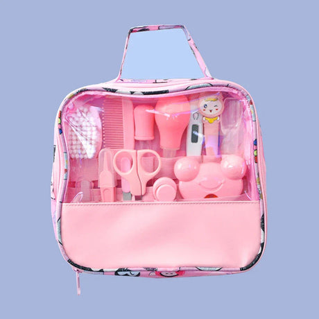 13-piece baby care bag set baby nasal aspirator nail scissors cartoon set daily cleaning supplies care package