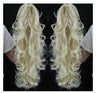 Synthetic Long Wavy Claw Clip On Ponytail Drawstring Hairpiece Wave Curly Black Brown Blonde Ombre Fake Hair for Women