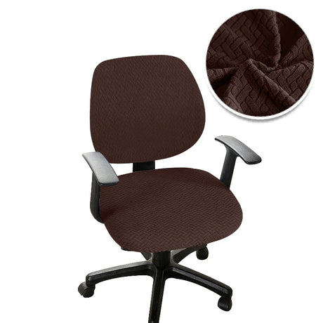 Universal Office Chair Cover Split Armchair Cover Stretch Jacquard Computer Chair Slipcovers Removable Seat Protector Case