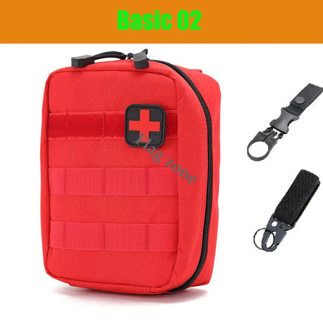 Tactical Molle First Aid Kit Survival Bag Emergency Pouch Military Outdoor Travel Waist Pack EDC Hunting Camping Lifesaving Case