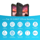 Cubot Kingkong Mini 2 Rugged 4G Waterproof Smartphones Quad Core 3GB+32GB 4Inch QHD+ 3000mAh 13MP Android 10 Small Mobile Phone