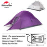 Naturehike Upgraded Cloud Up 2 Ultralight Tent Free Standing 20D Fabric Camping Tents For 2 Person With free Mat NH17T001-T