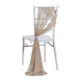 10/50PCS Chiffon Chair Sashes Wedding Chair Decoration 17x250cm For Wedding Aisle Decorations Party Banquet Event Baby Shower