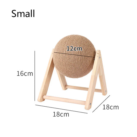 Cat Scratcher Toy Pet Scratching Ball Kitten Sisal Rope Cat Scraper Wear-Resistant Claw Sharpener Furniture Cat Sofa Protector